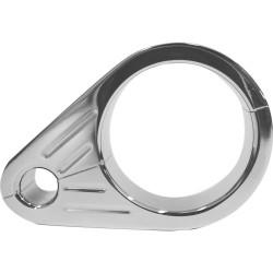 Grooved Clutch Cable Clamp For 1 1/4" (32 mm) diameter tubing Chrome