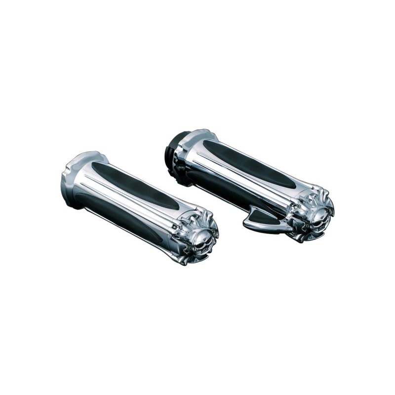 Zombie Grips Chrome 1" Throttle Cables