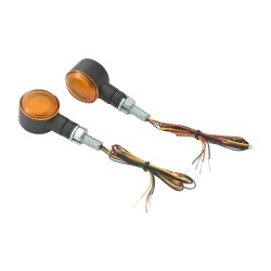 D-Light SOL LED Turn Signal/Taillight/Brake Light Flat Black Orange LED