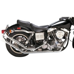 Upswept FX Shovel Drag Pipes Trim Tail Style Chrome 1,75"
