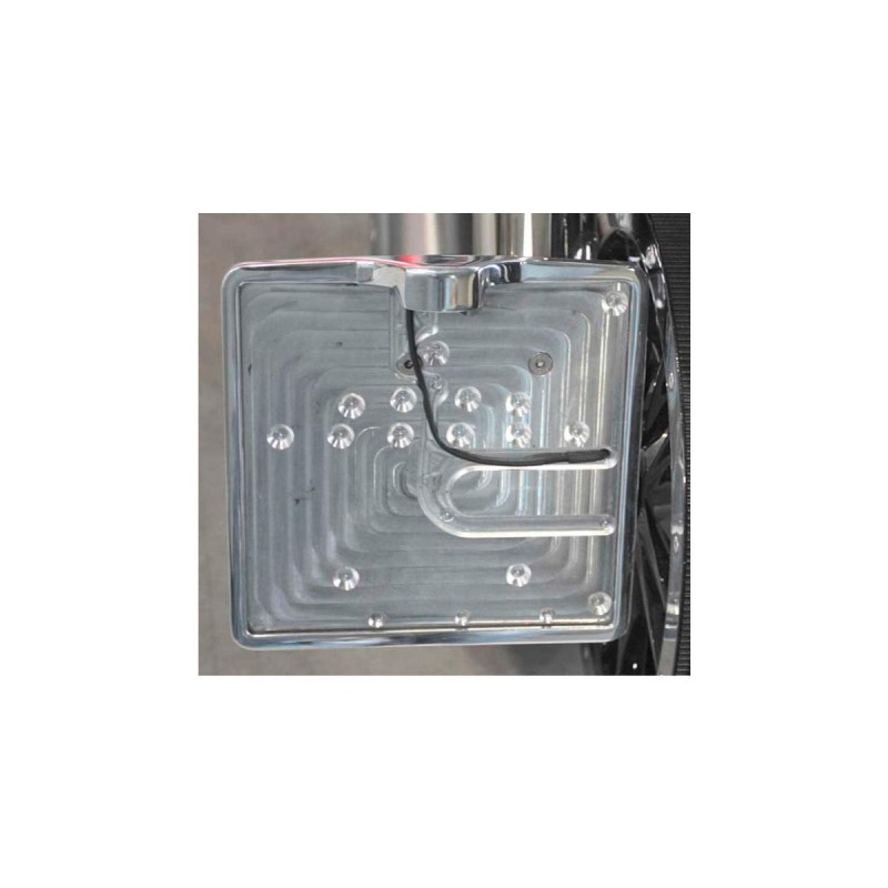 Inside License Plate Base Plate Italian Size 177x177mm Polished