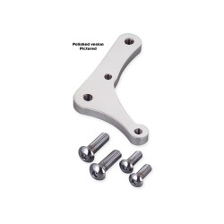 4 Piston Front Bracket, For 8,5" Rotor, Left and Right, Black