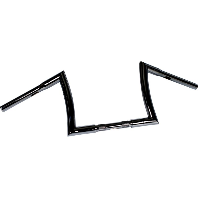 10 Bad Ape Hanger Handlebar Black Powder Coated 1 1/4" Throttle By Wire