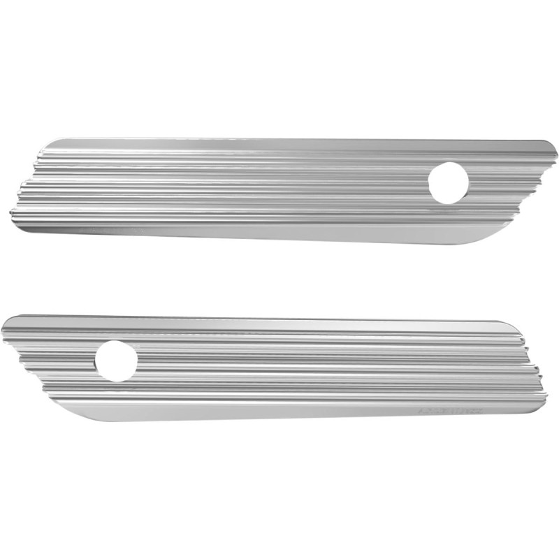 Saddlebag Latch Covers, 10-Gauge, FLT, Chrome Saddlebag Latch Covers