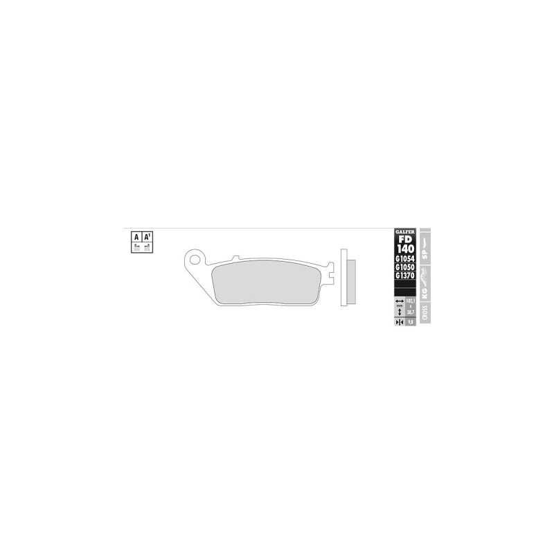 Sintered G1370/G1371 Brake Pad