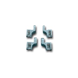 Driver Floorboard Relocation Brackets Chrome