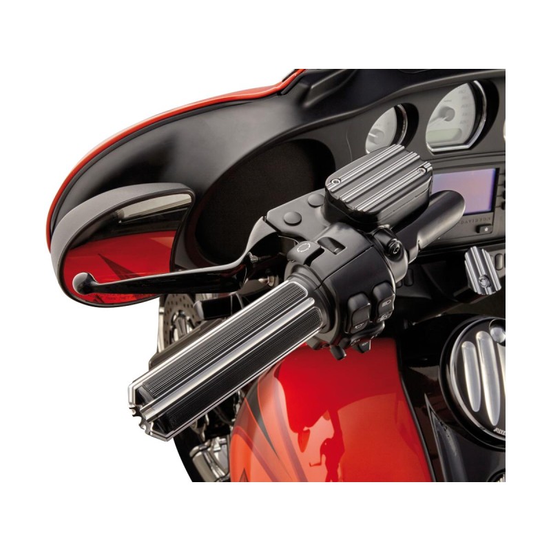 10-Gauge Grips Black Anodized 1" Throttle Cables