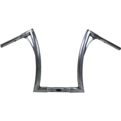 430 Extra Tall Flow Bar Super Fat Road Glide Handlebar with 1 1/4" Clamp Diameter 1,4" Raw Throttle By Wire