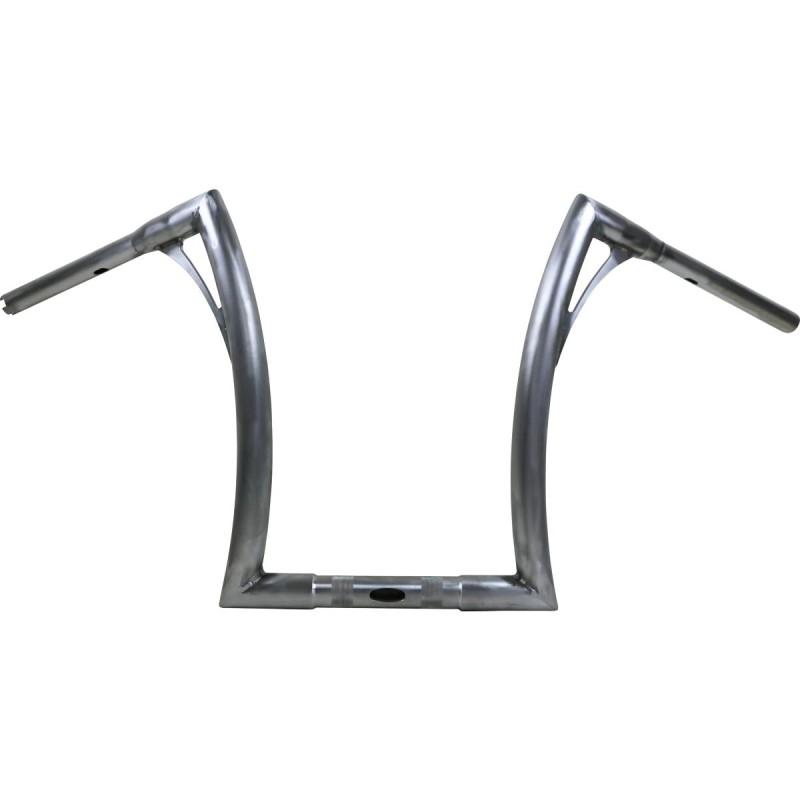 430 Extra Tall Flow Bar Super Fat Road Glide Handlebar with 1 1/4" Clamp Diameter 1,4" Raw Throttle By Wire