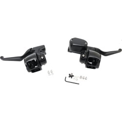 Sportster 14-up Handlebar Control Kit Black 14 mm Cable Clutch ABS Single Disc