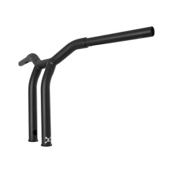 12" Dominator Raked Bar Handlebar Black 1 1/4" Satin