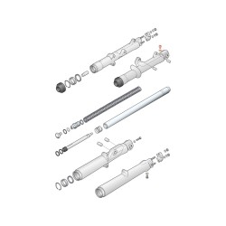 Slider Drain Screw Kit Big Twin Front Fork Parts OEM 45858-77