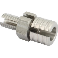 Throttle Housing Clamp Screw with Spring and Cable Register Kit Stainless Steel Polished