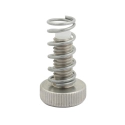 Throttle Housing Clamp Screw with Spring and Cable Register Kit Stainless Steel Polished