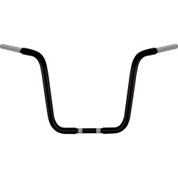 14 Chubby Classic Ape Hanger Handlebar Black Powder Coated 1 1/4" Throttle By Wire