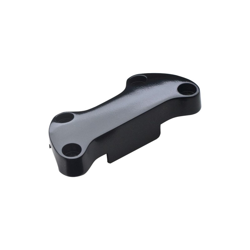 Plain Skirted Top Clamp Black Powder Coated 1"