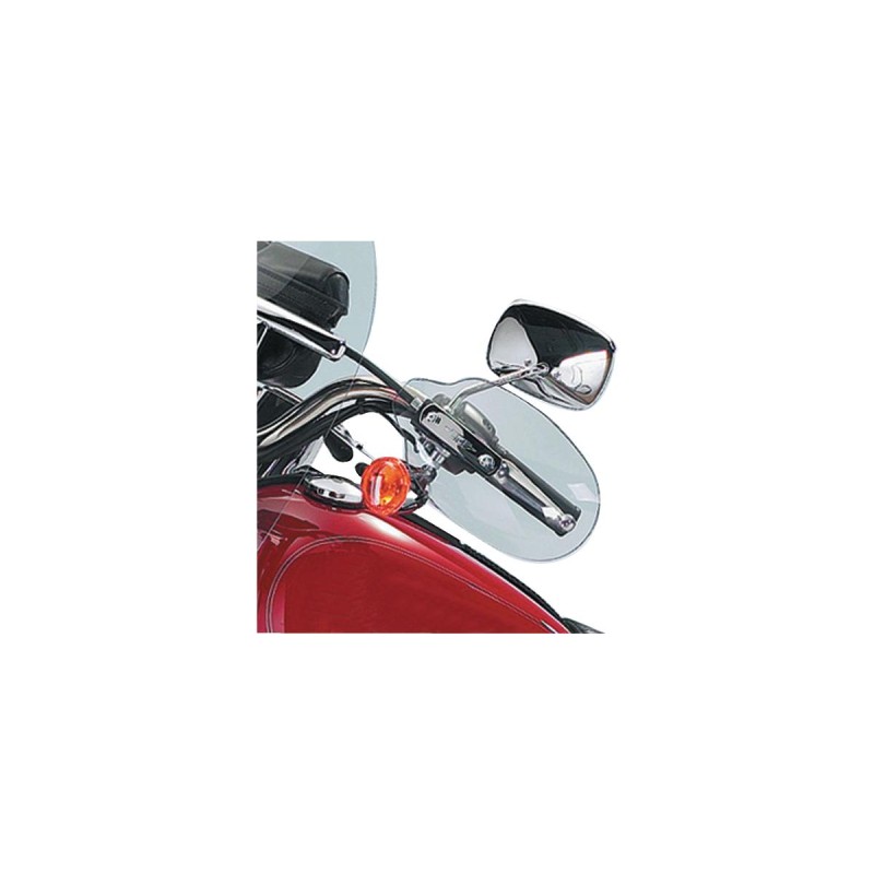 Handlebar Mount Wind Deflectors Light Smoke