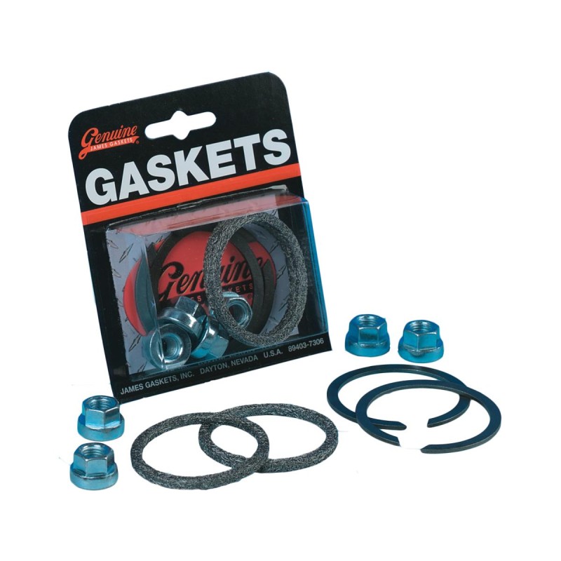 Exhaust Mounting Gasket Kit Knitted Wire Gaskets and Flange Nuts