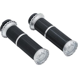 Riot Grips Silver 1" Throttle By Wire