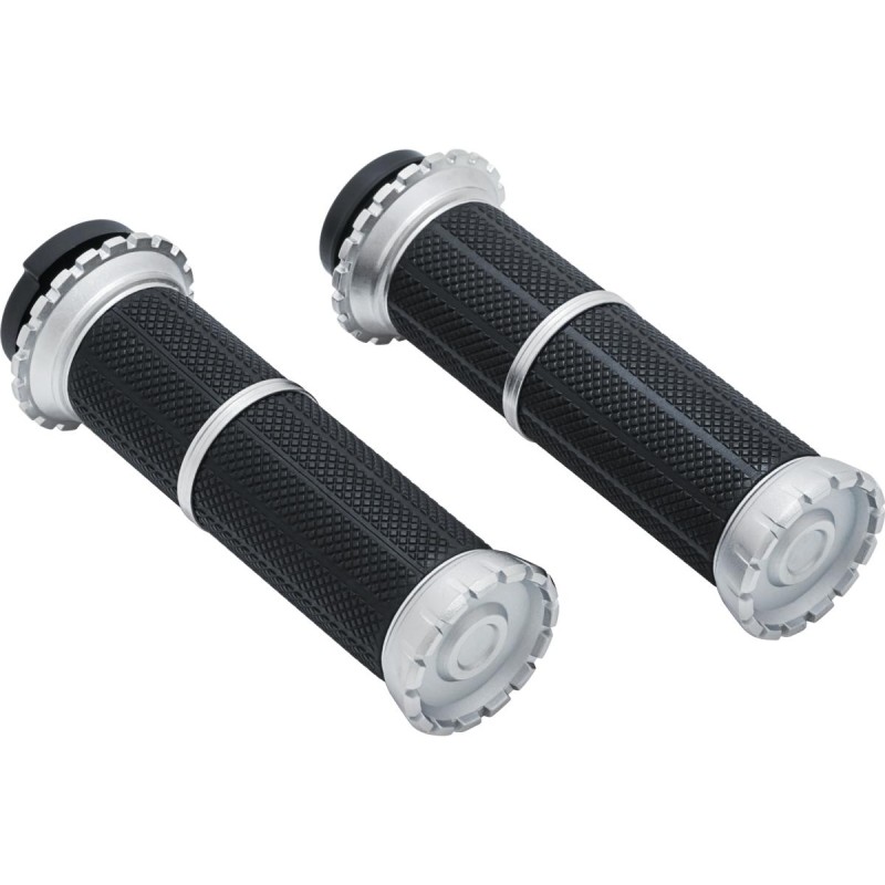 Riot Grips Silver 1" Throttle By Wire