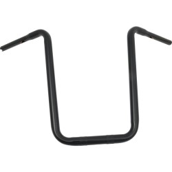19 Standard Ape Hanger Handlebar Black Powder Coated 1 1/4" Throttle By Wire