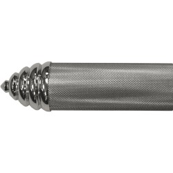 Grip End Caps Style D Chrome 1"