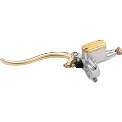 Deluxe Clutch Master Cylinder Kit Brass Satin Lever and Master Cylinder Cover Aluminium Satin 14 mm Hydraulic Clutch