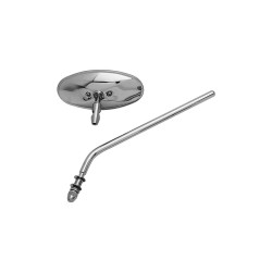 Oval Custom Mirror Long stem Chrome