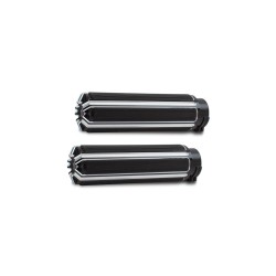 10-Gauge Grips Black Anodized 1" Throttle By Wire