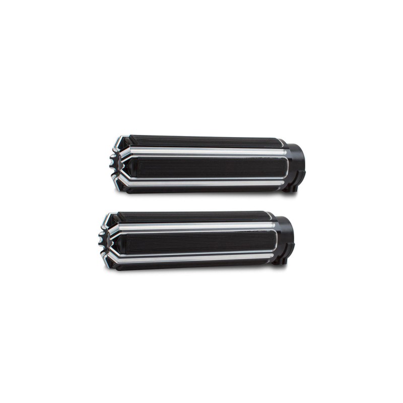 10-Gauge Grips Black Anodized 1" Throttle By Wire