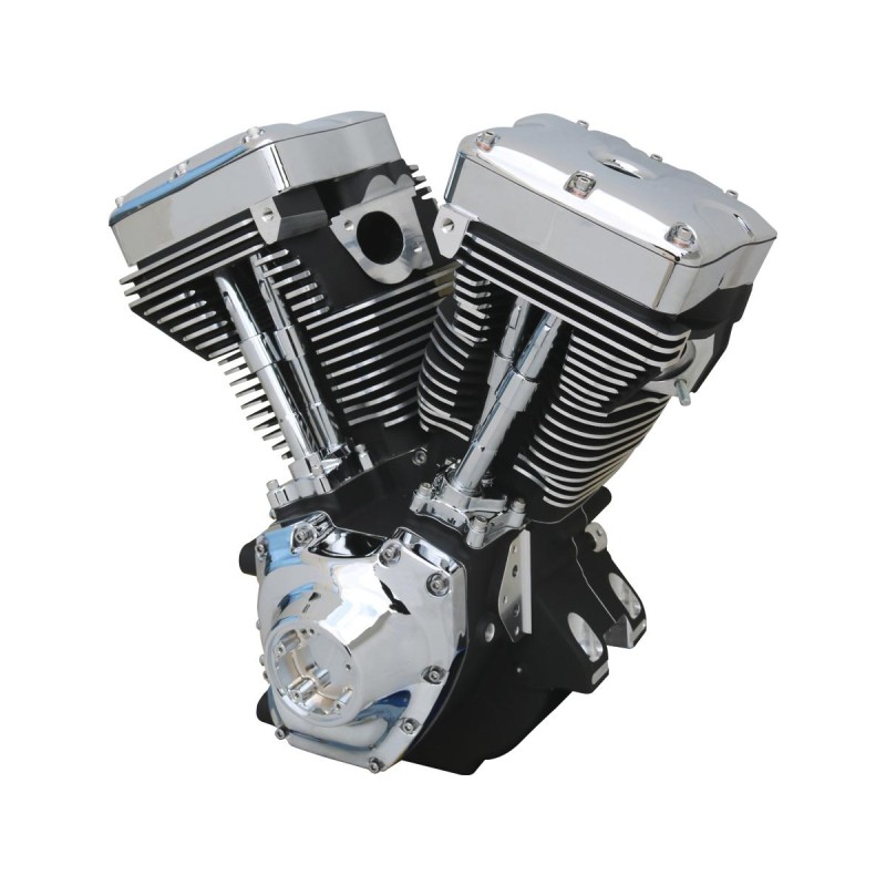 Competition Series Twin Cam 100" Black Engine Black Powder Coated