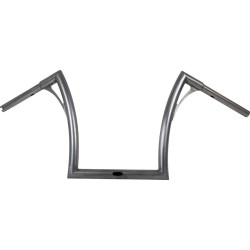 380 Flow Bar FAT Handlebar with 1 1/4" Clamp Diameter 3-Hole Raw 1 1/4" Throttle By Wire Throttle Cables