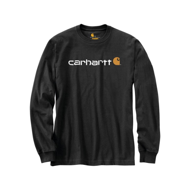 Relaxed Fit Heavyweight Long Sleeve Logo Graphic Shirt