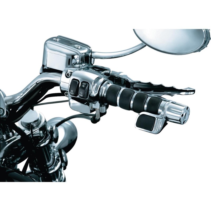 Contoured Iso Throttle Boss Right side Chrome