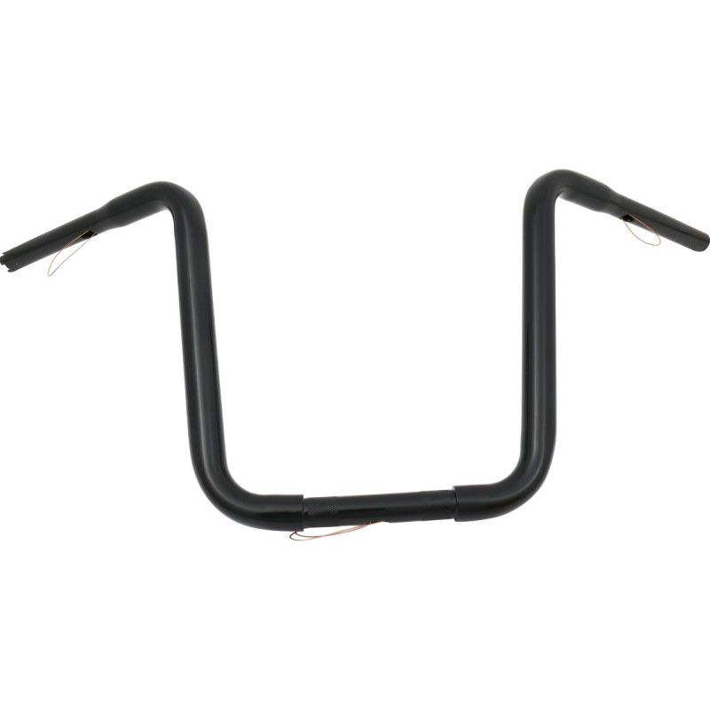 14 Standard Ape Hanger Handlebar Black Powder Coated 1 1/4" Throttle By Wire