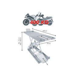 EH 400 Motorcycle Lift Black