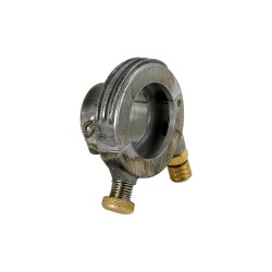 Deluxe External Throttle Housing With Brass Throttle Clamp Screw and Cable Register Aluminium Raw 1" Single Cable