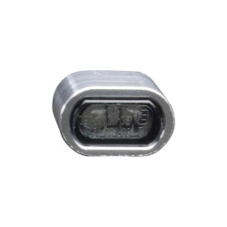 Modul2 Turn Signal Weld-In Bracket Width Inner/Outer(mm): 8/12, Depth Inner/Outer(mm): 10/15, Length Inner/Outer(mm): 16/19 Raw