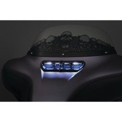 Fairing Vent Accent Light Chrome LED