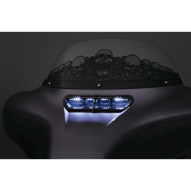 Fairing Vent Accent Light Chrome LED