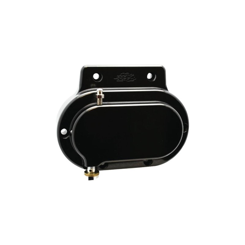 Millennium Smooth Transmission Side Cover with Hydraulic Clutch Black