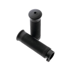 Old School Jack Hammer Grips Black 1" Throttle Cables