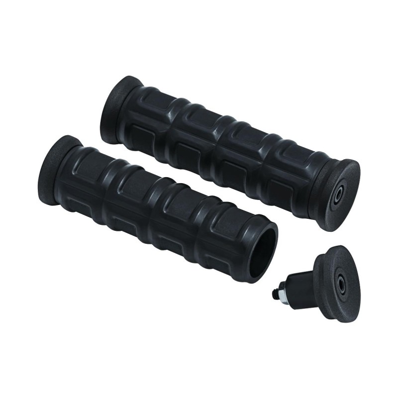 Dillinger Open Ends Grips Black Satin 1" Throttle By Wire Throttle Cables