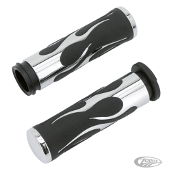 POIGNEES CHROMEES AVEC FLAMMES
