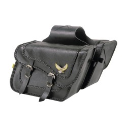 Black Magic Slant Throw Over Saddlebags Fleetside, 16" x 11" x 6 1/2" Black