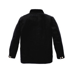 Loose Fit Firm Duck Blanket-Lined Chore Coat