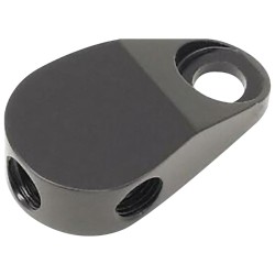 Universal Front 3/8-24 Brake Line Tee Black