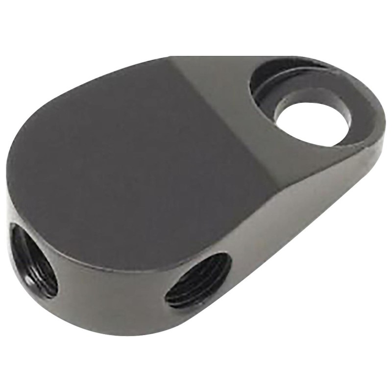 Universal Front 3/8-24 Brake Line Tee Black