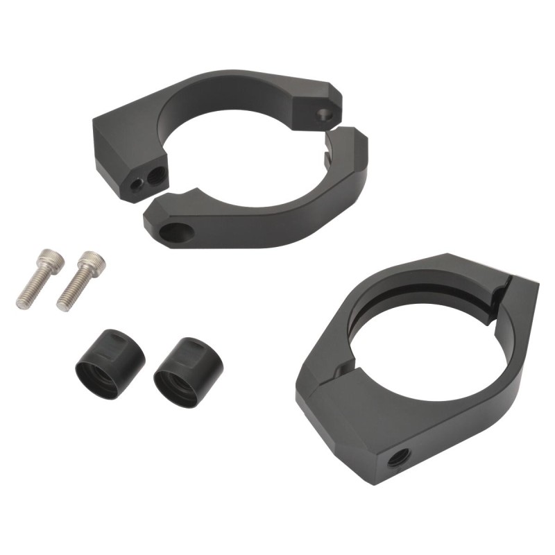 Turn Signal Fork Clamp Set 49mm Fork Mount Black