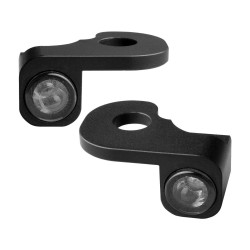 NANO Series LED Turn Signals/Position Light Black Anodized Smoke LED